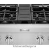 30" газов плот с 4 горелки в търговски стил неръждаема стомана 462TT149 уреди KitchenAid